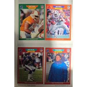 Vintage 1980s Pro Football Near Mint 384 Cards Lot Sharp Edges Nice Cards All in